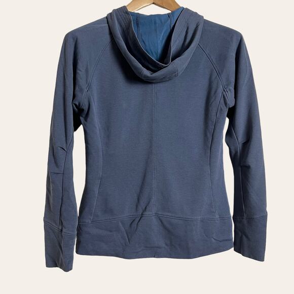 Patagonia Women's Solid Blue Hooded Zip Up Jacket Size Small - Picture 2 of 5